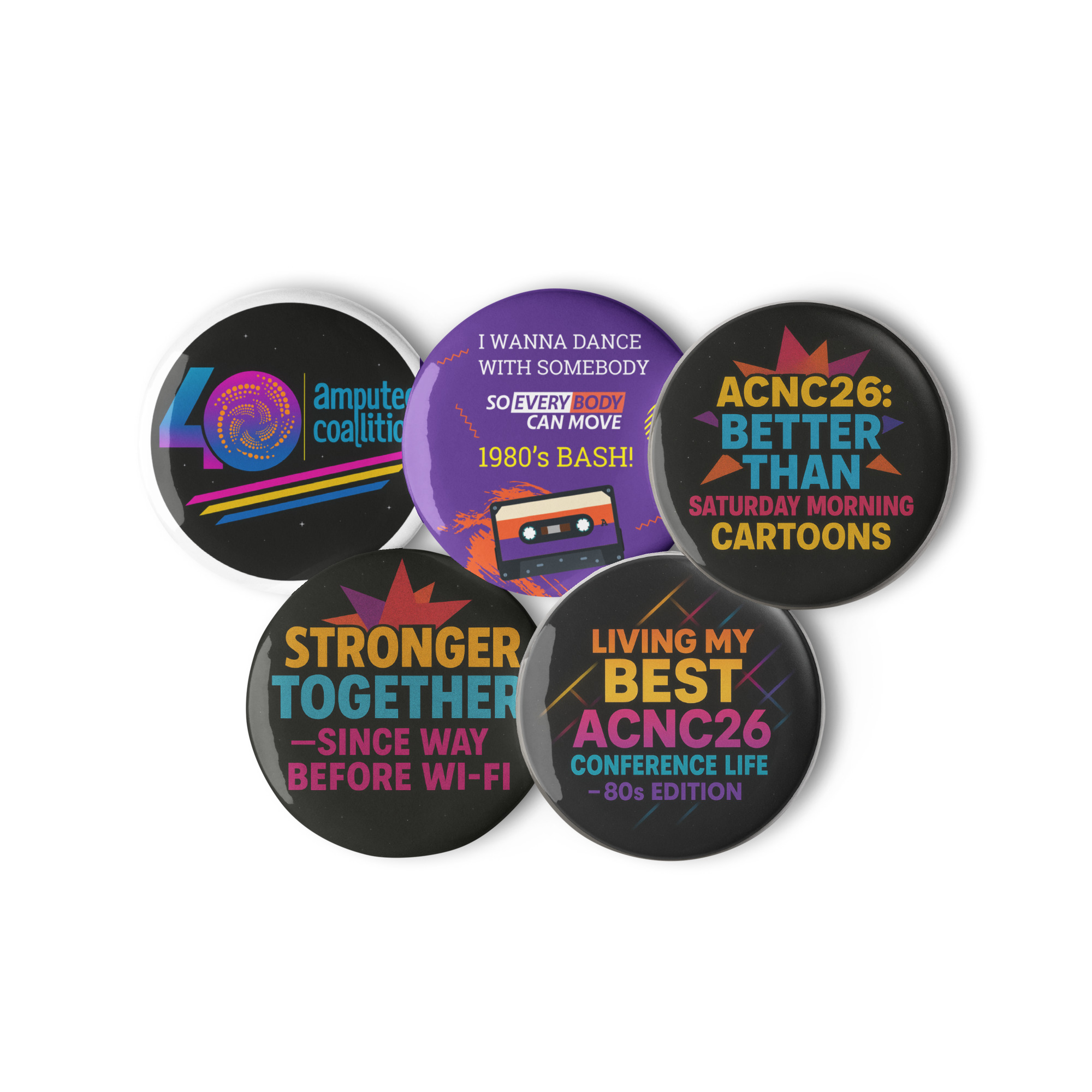 ACNC26 Dance Party Buttons - Image 2