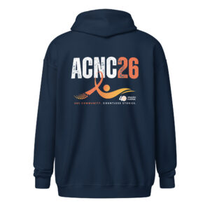 ACNC26 Navy Unisex Heavy Blend Zip Hoodie